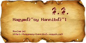 Hagymásy Hannibál névjegykártya